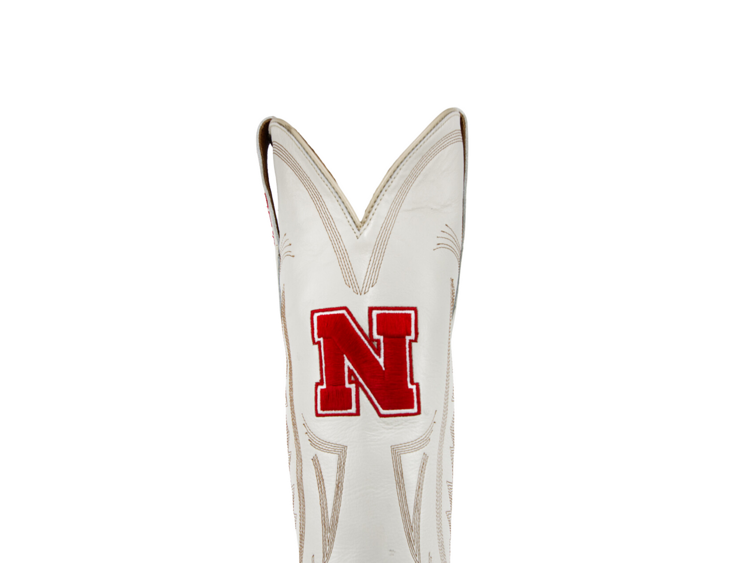 Game Day Western Ivory Boots - Nebraska Cornhuskers