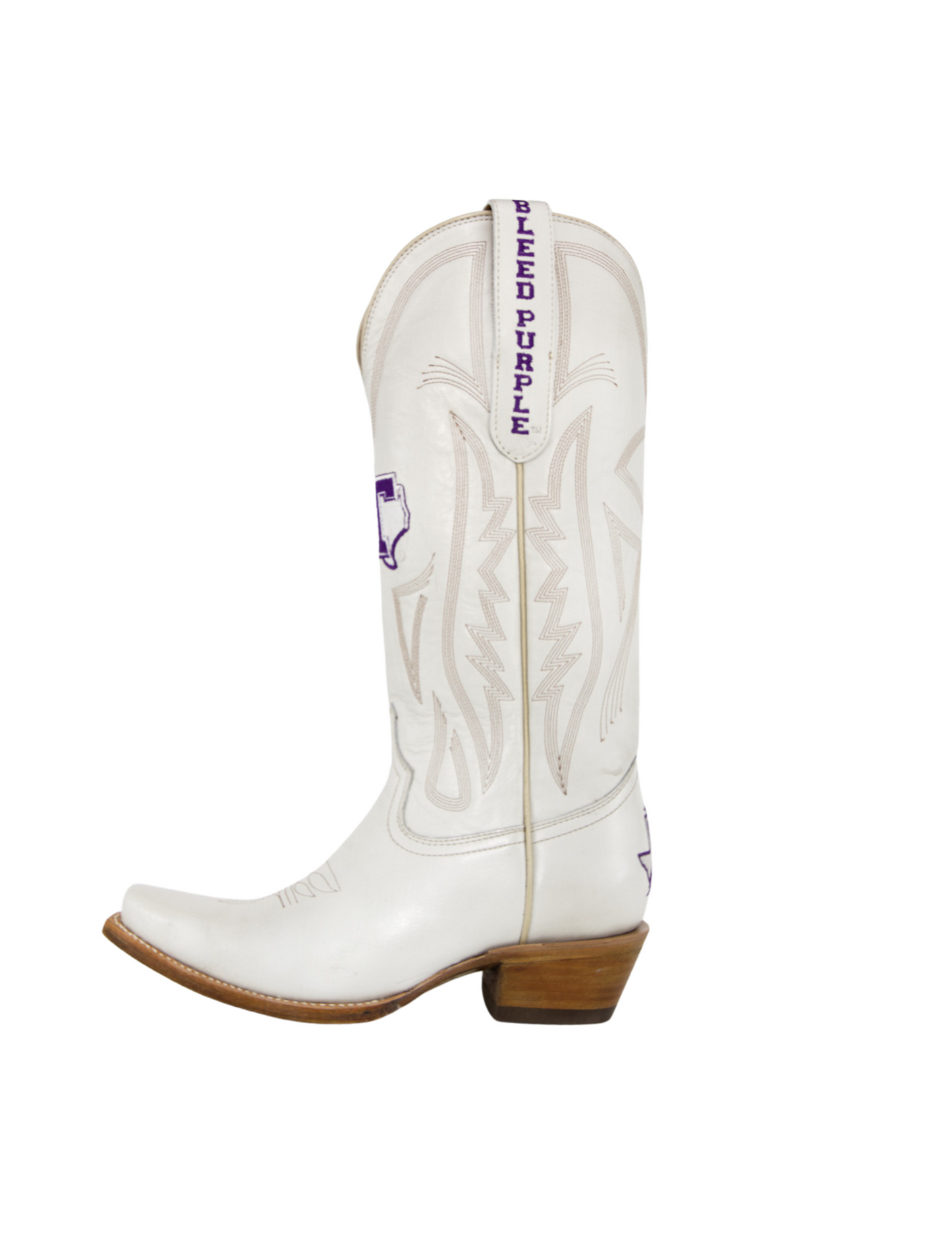 Game Day Western Ivory Boots - Tarleton State Texans