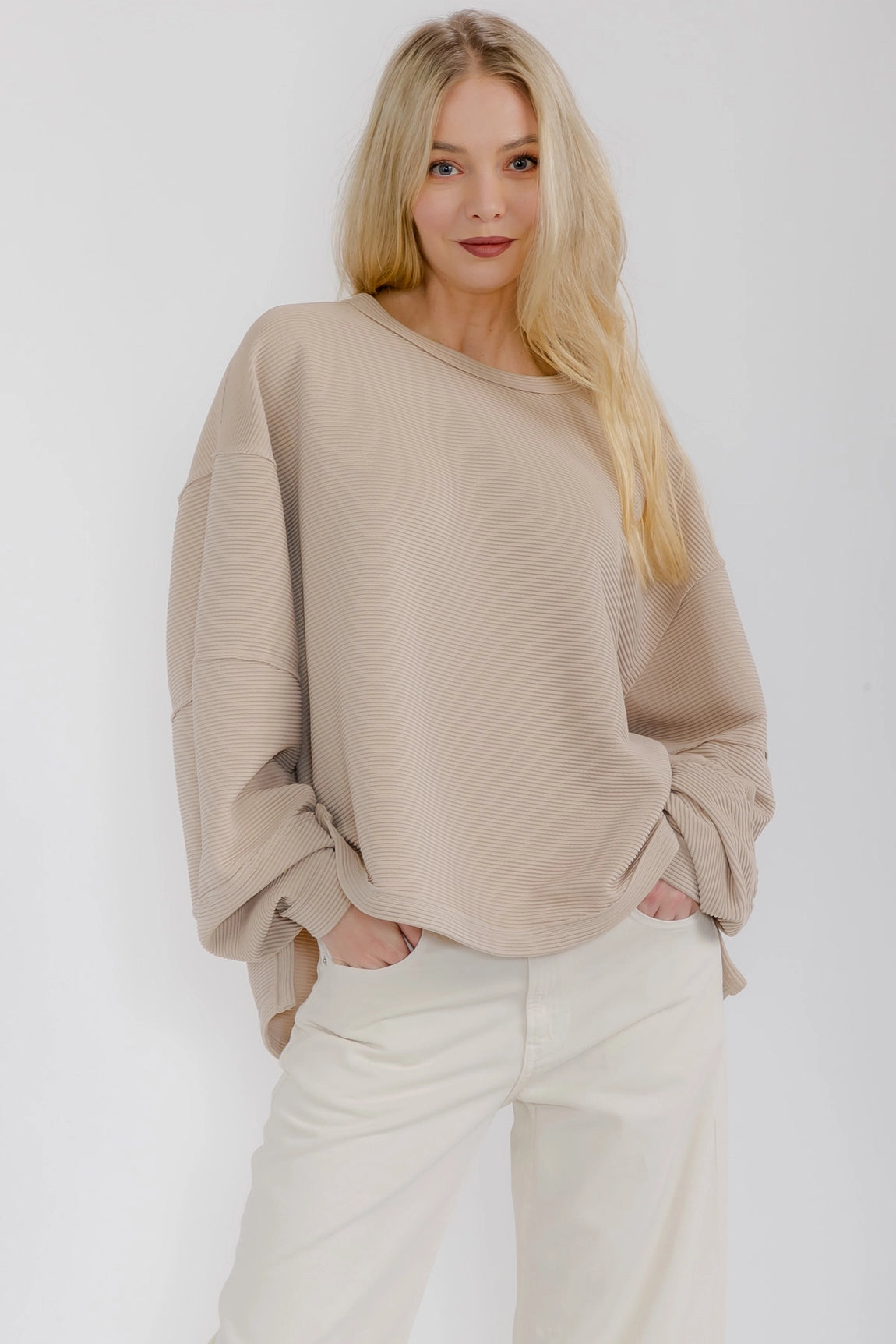 Ophelia Oversized Scoop Neck Top