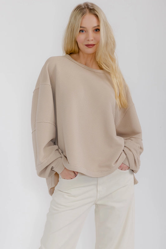 Ophelia Oversized Scoop Neck Top
