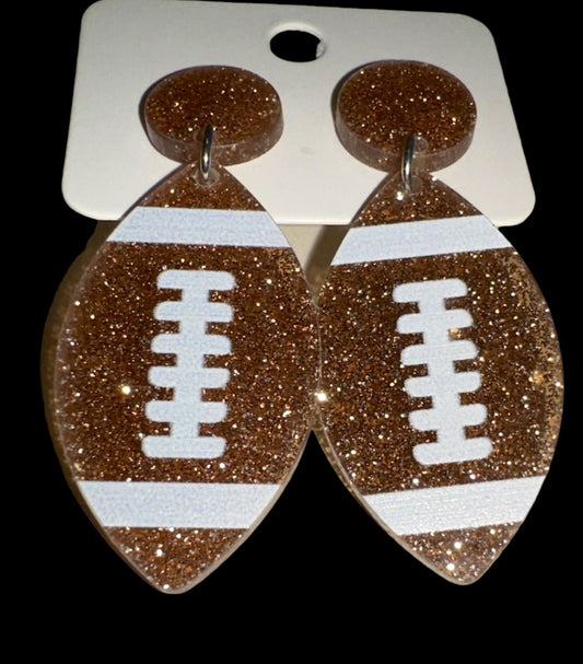 H&H Football Earrings