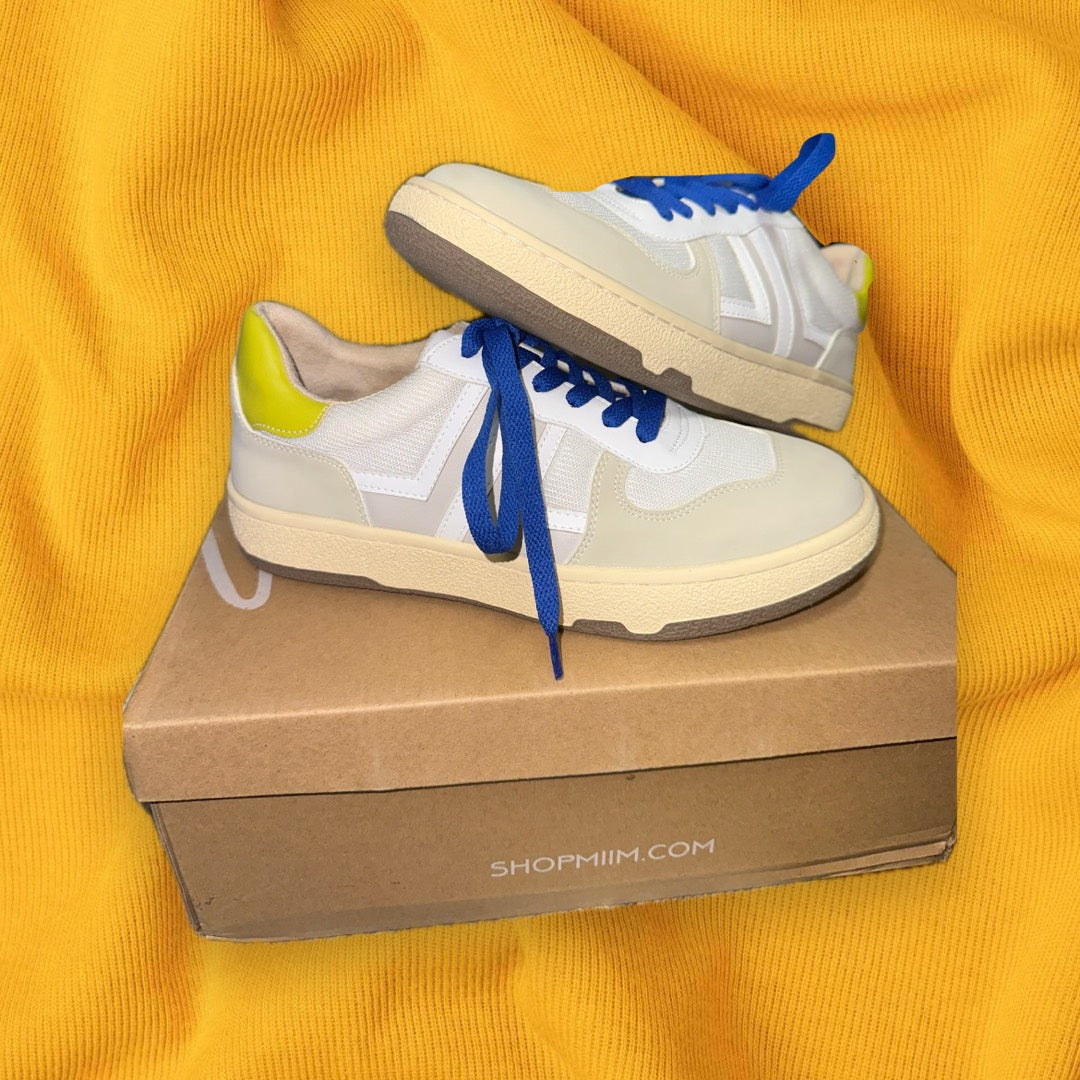 Mimi Blue/Yellow Tennis Shoes