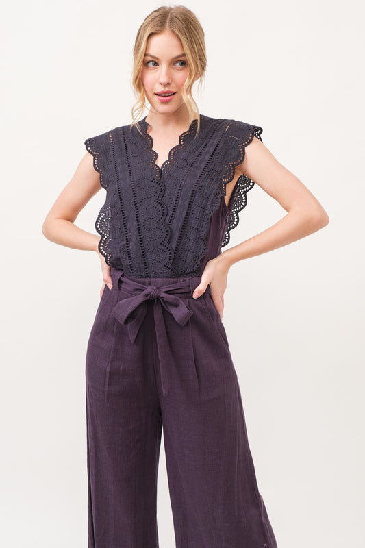 ATW Laced Crop Jumpsuit