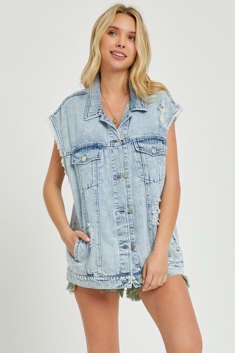 RJ Oversized Denim Vest