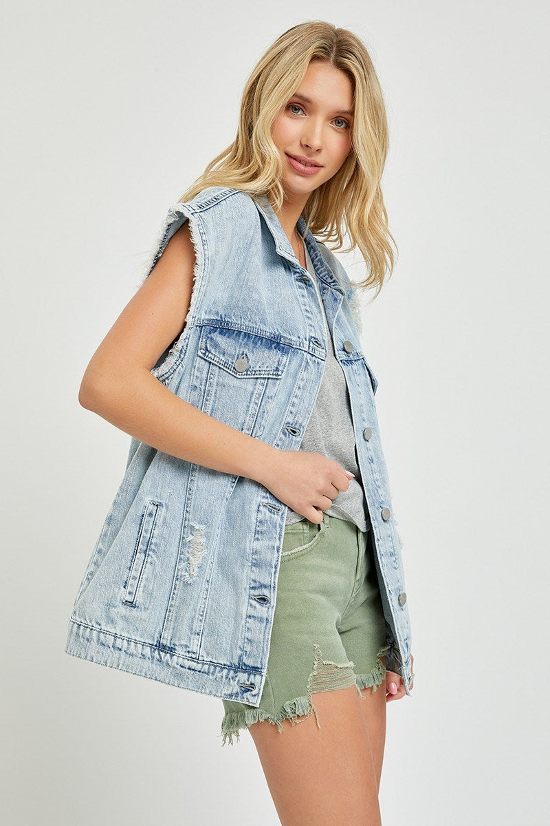 RJ Oversized Denim Vest