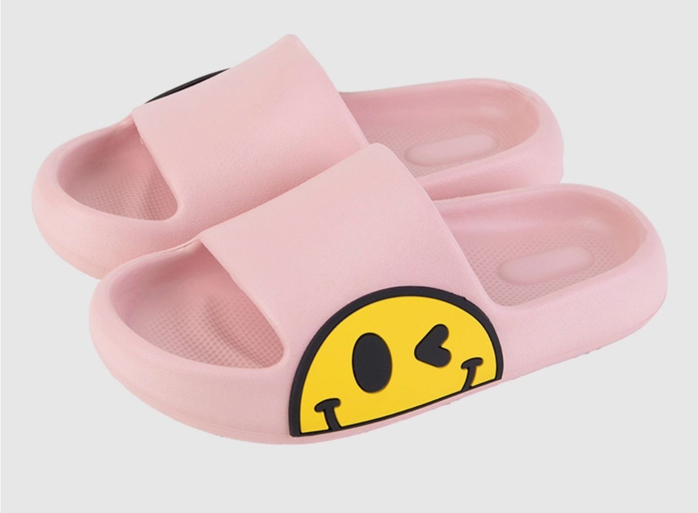 Winky Face Rubber Slippers