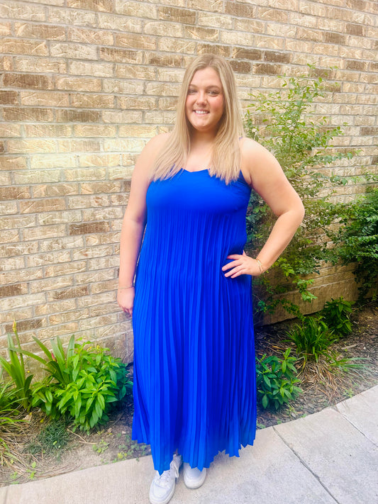 SAB Neon Blue Maxi Dress