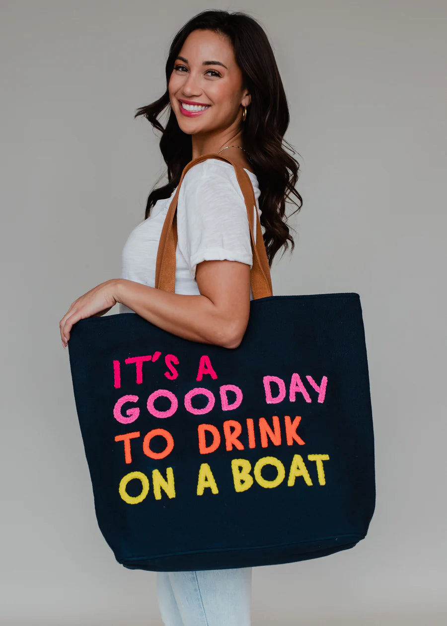 Drink On A Boat Tote Bag