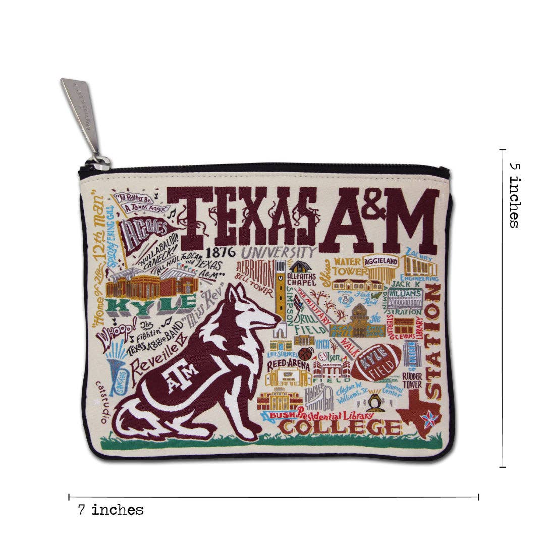 Texas A&M University Collegiate Zip Pouch