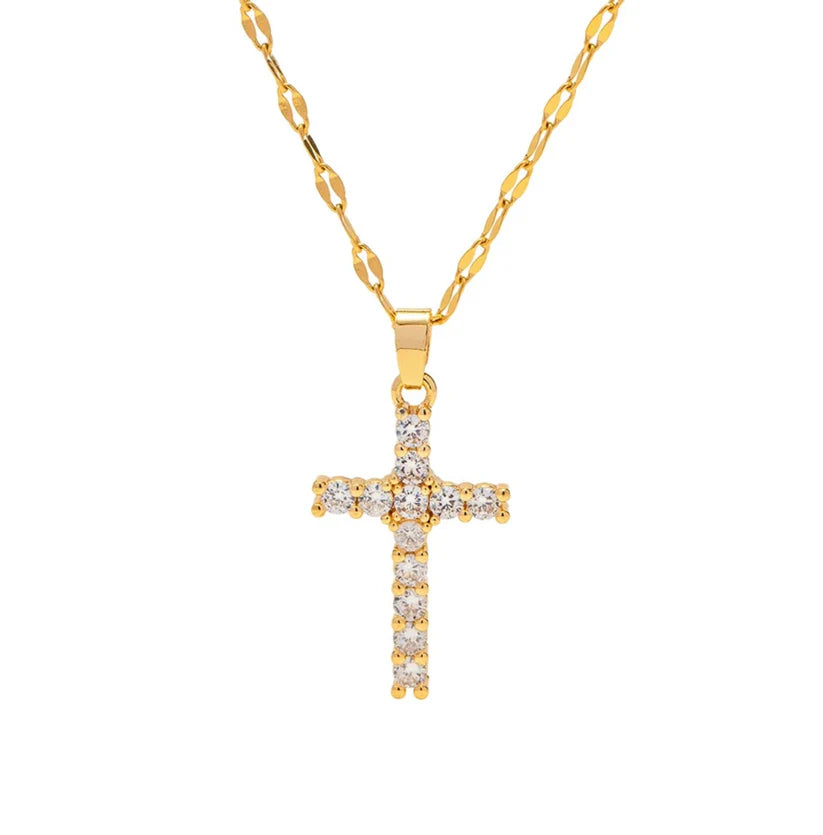 CSP Sparkle Cross Necklace