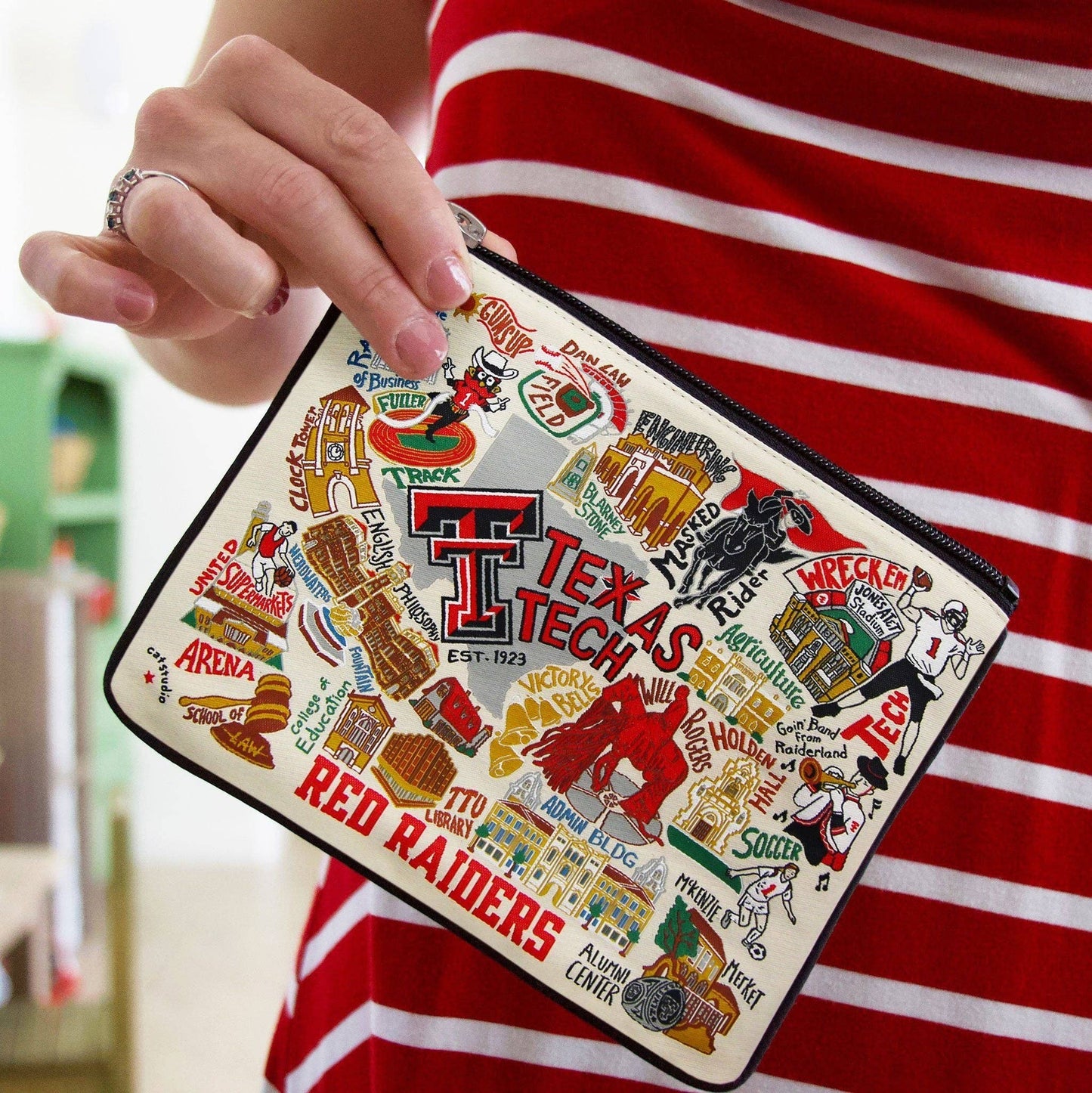 Texas Tech University Collegiate Zip Pouch