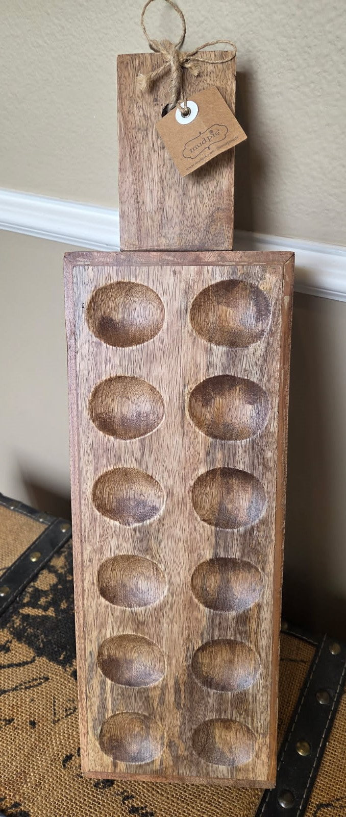 Mudpie wood deviled egg tray
