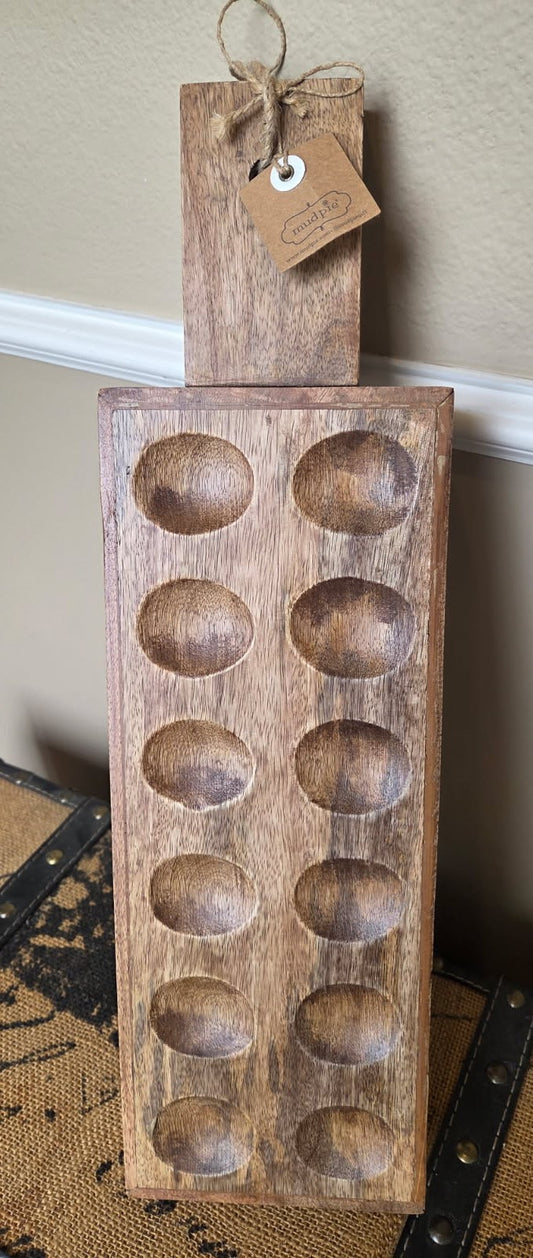Mudpie wood deviled egg tray
