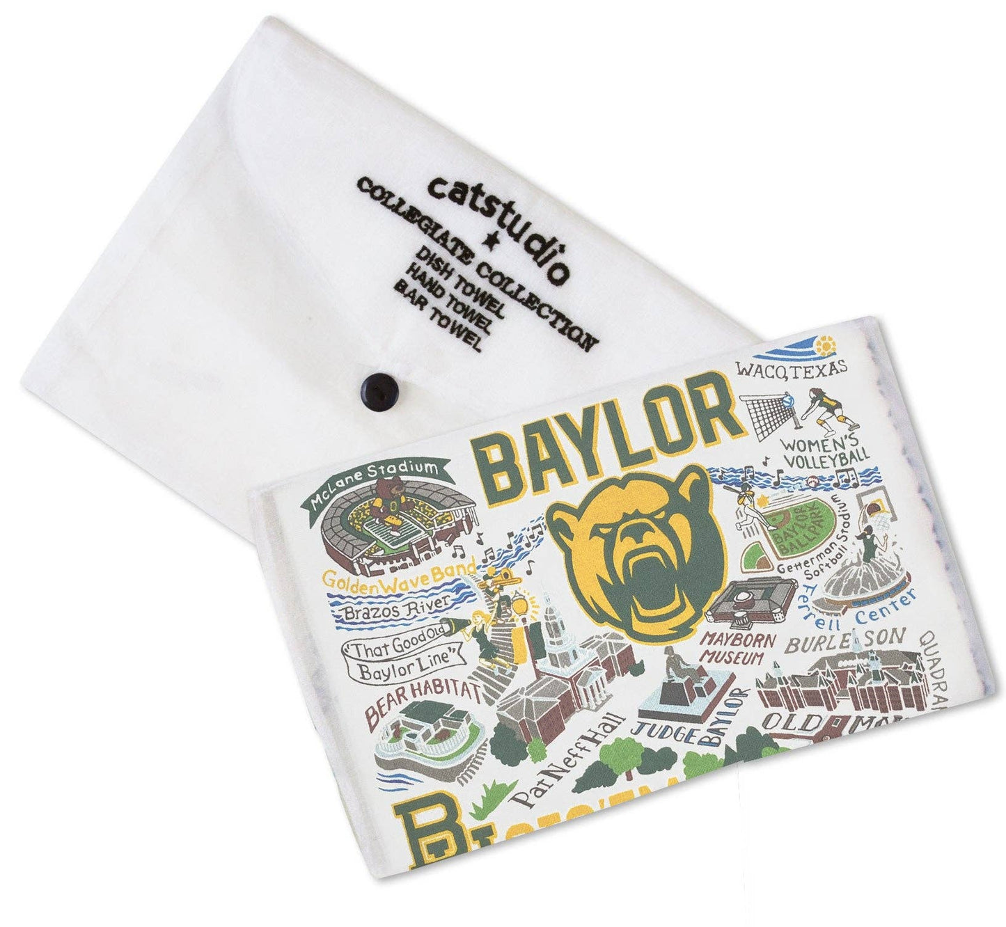 Baylor University Collegiate Dish Towel