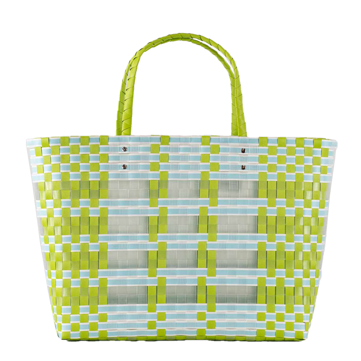 Lime/Aruba Blue Tote Bag