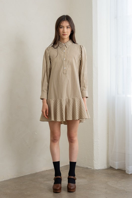 HS Flare Shirt Dress