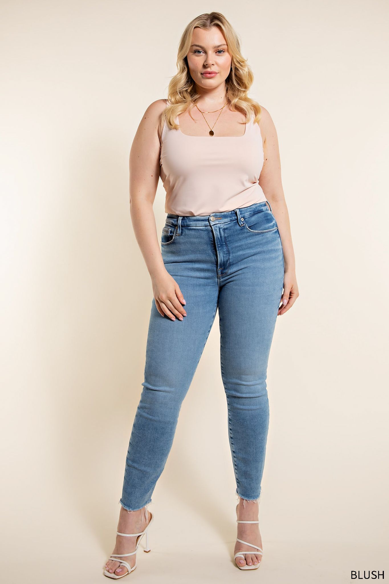 KA Fitted Bodysuit Blush