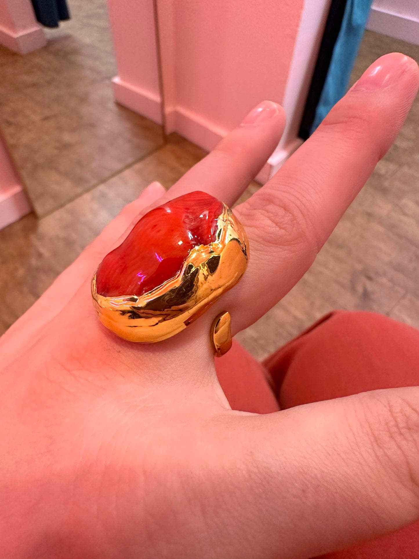 EE Red Coral Ring