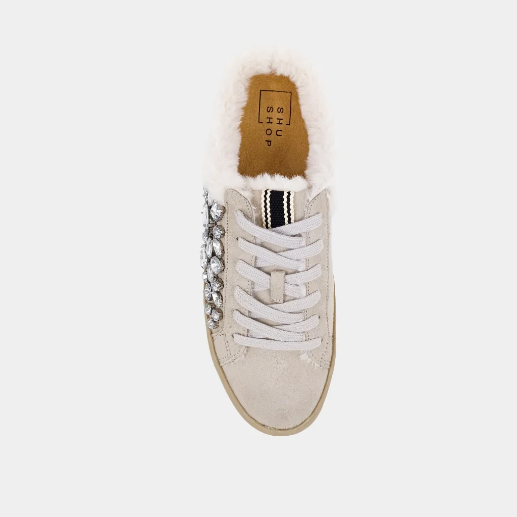 Portia Light Grey Slip-on Sneakers