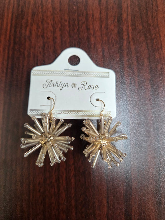 Ashlyn Rose gold sphere earrings