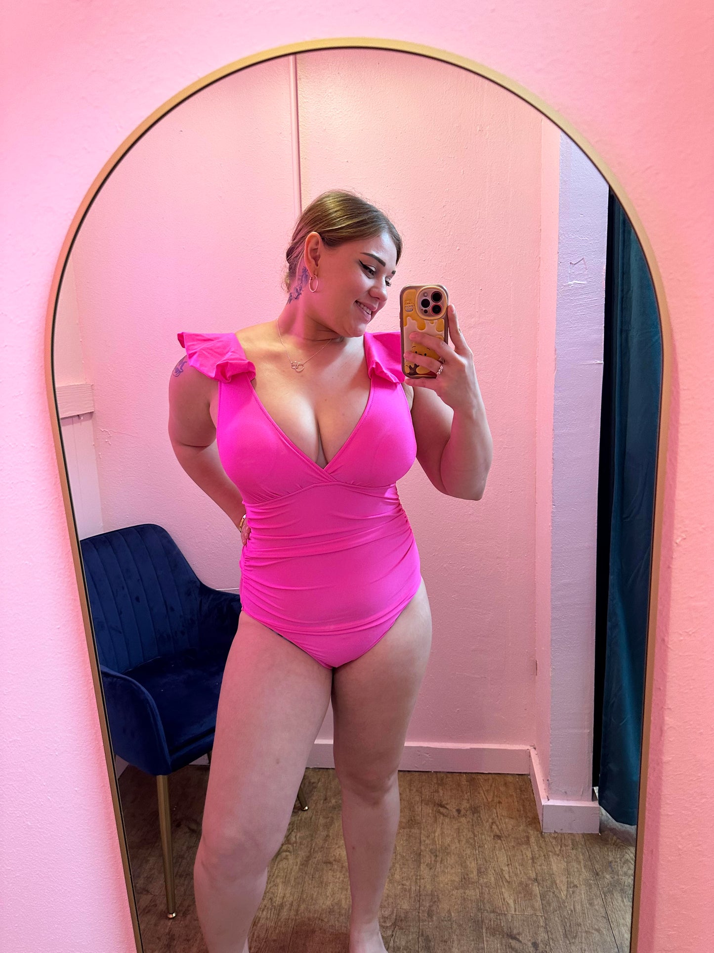 Hot Pink One-Piece Swimsuit