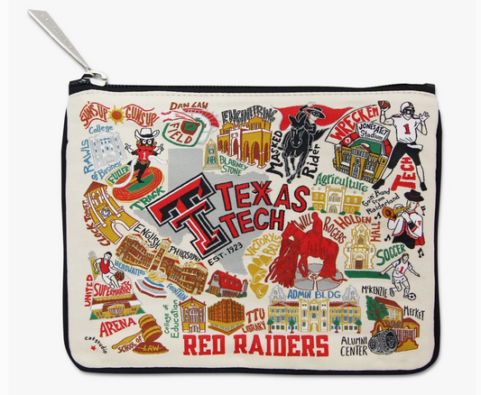 Texas Tech University Collegiate Zip Pouch