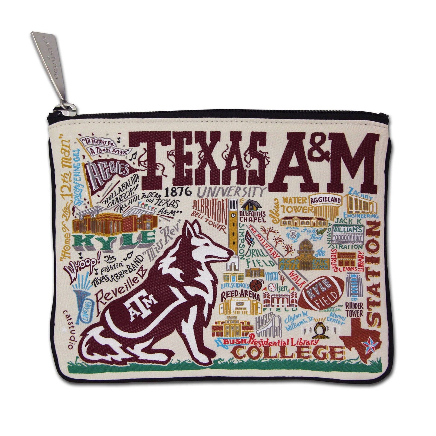 Texas A&M University Collegiate Zip Pouch